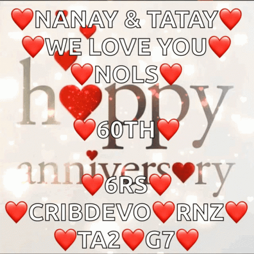 Glitter Happy Anniversary Nanay And Tatay GIF