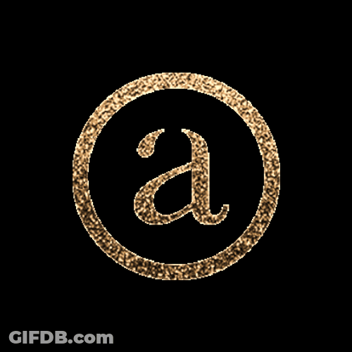 Glittering Small Letter A GIF