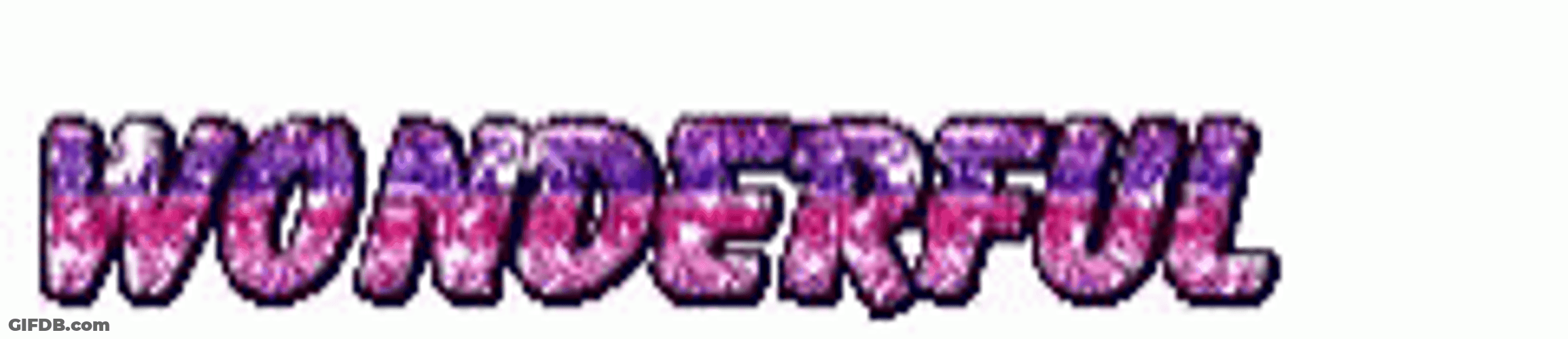 Glittering Wonderful Wordings GIF