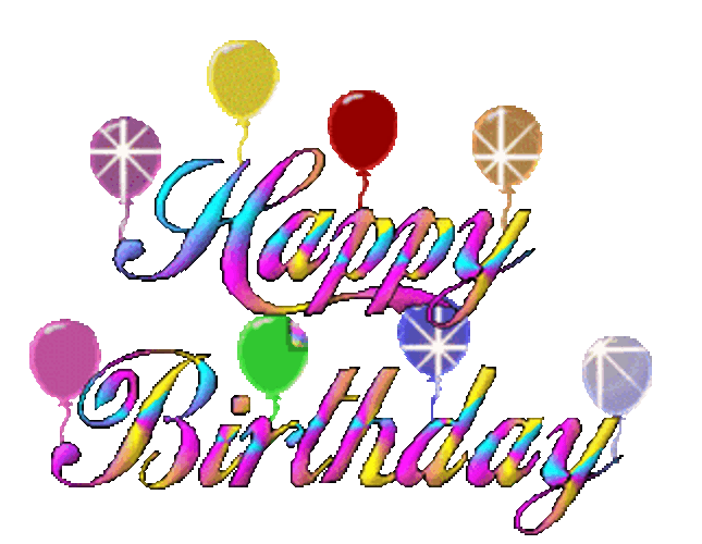 Glittery Animated Happy Birthday GIF