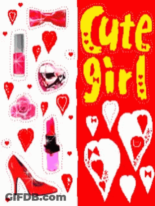 Glittery Cute Girly Things GIF