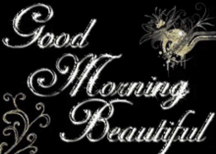 Glittery Good Morning Sexy Beautiful Greeting GIF