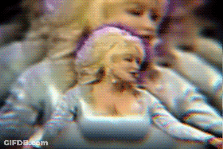 Glitzy Busty Dolly Parton GIF