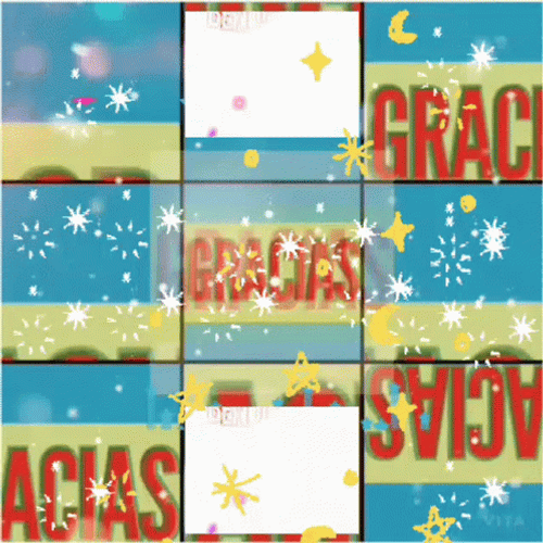 Glitzy Gracias Animation GIF