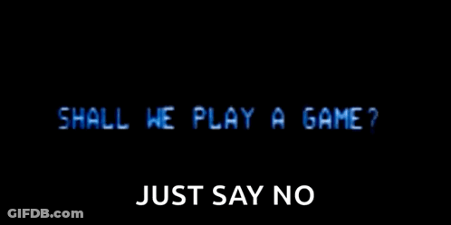 Global Thermonuclear War Say No GIF