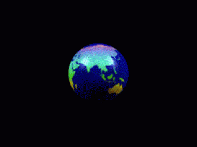 Globe Continuous Rotation GIF