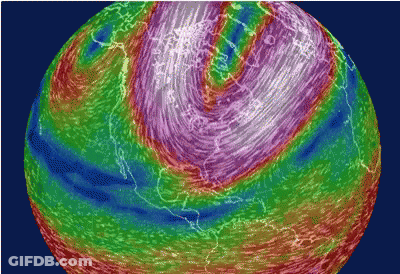 Globe Showing Various Colors GIF