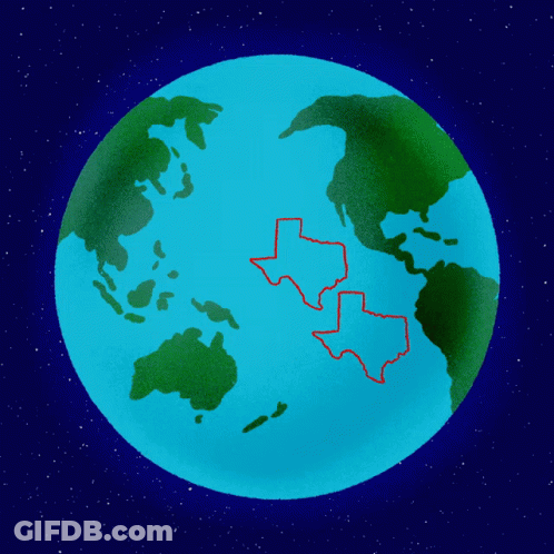 Globe With Speech Bubble Saying In The Deep Sea GIF