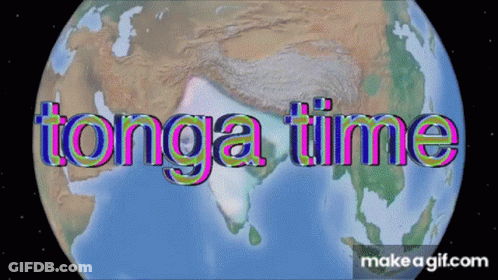 Globe With Tonga Time GIF