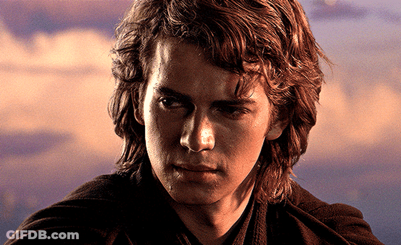 Gloomy Look Anakin Skywalker GIF