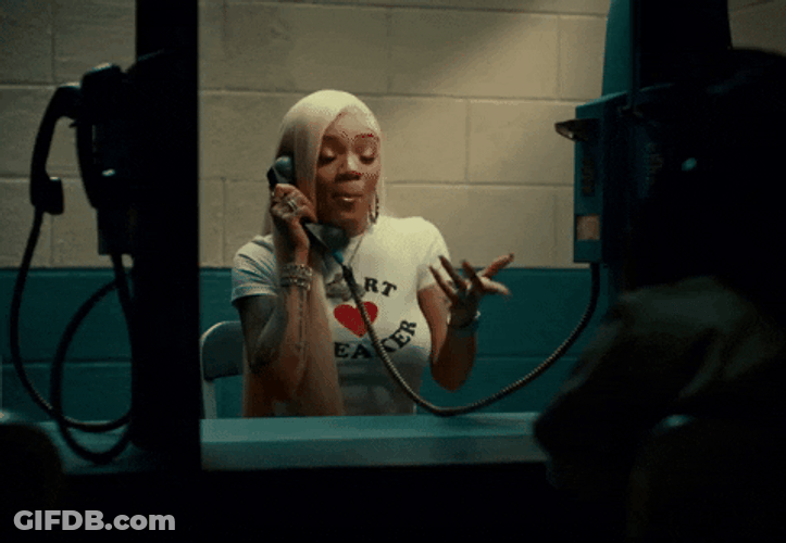 Glorilla Calling On Pone Booth GIF