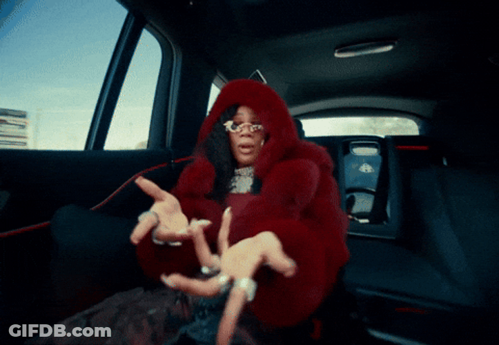 Glorilla Car Singing GIF