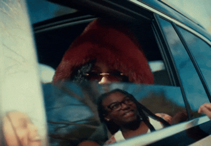 Glorilla Giving Out Money GIF