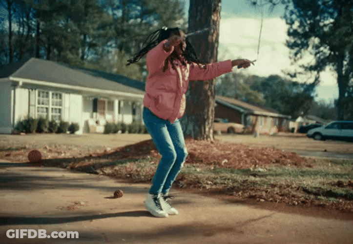Glorilla Jumping Rope Side Walk GIF