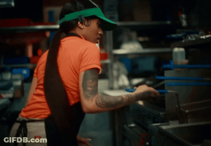 Glorilla Passionately Cooking GIF