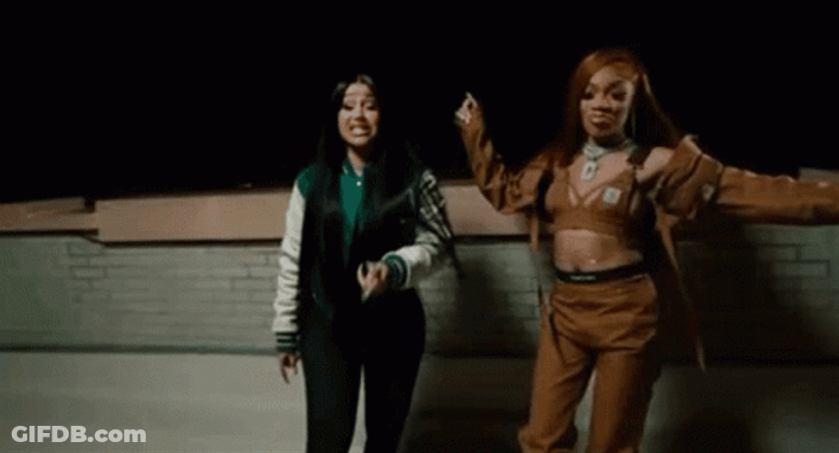 Glorilla Supporting A Friend GIF
