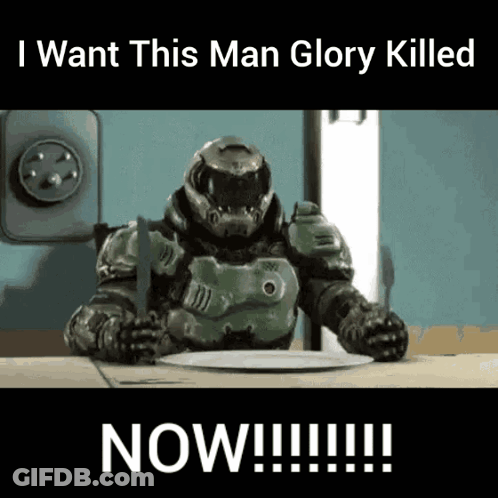 Glory Kill Doom Guy GIF