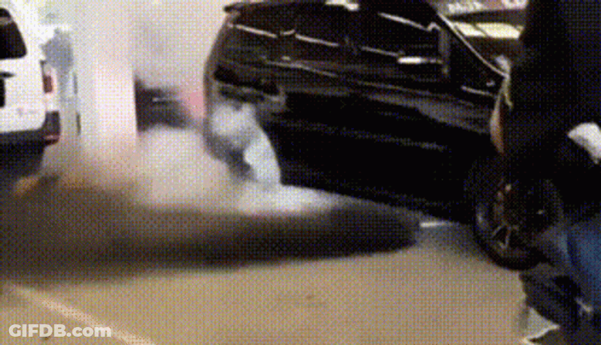 Glossy Black Innova Burnout GIF