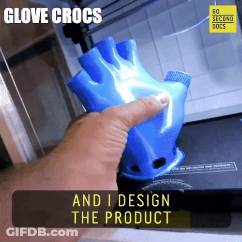 Glove Crocs Design Funny GIF