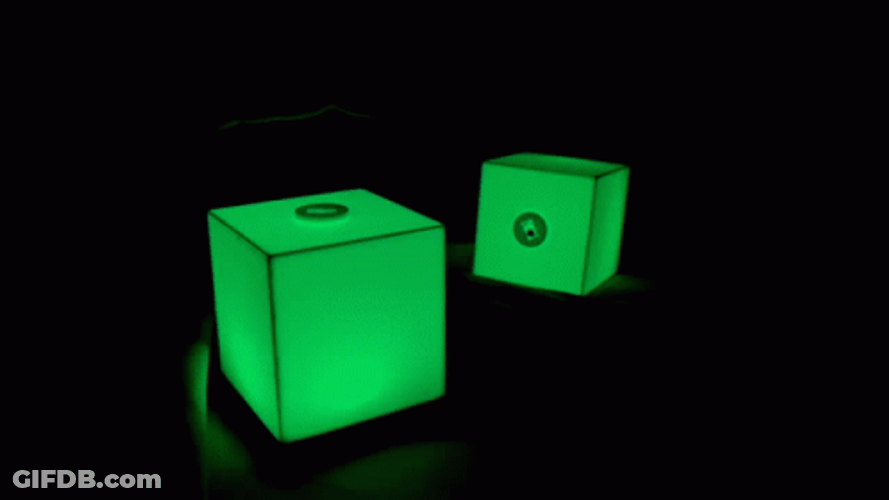 Glow In The Dark Tesseract Cubes GIF