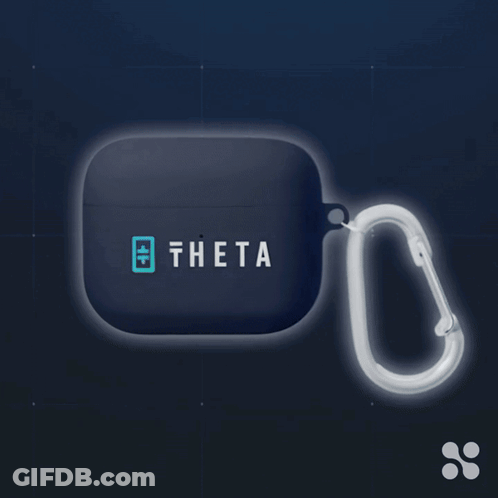 Glow In The Dark Theta Case With Carabiner GIF