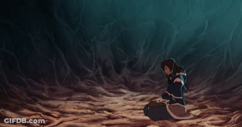 Glowing Blue Object In Cave GIF