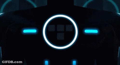 Glowing Circle With Square GIF