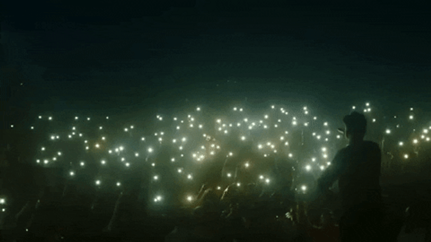 Glowing Concert Flashing Lights GIF
