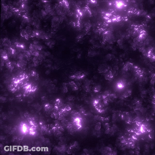 Glowing Dots On Purple Background GIF