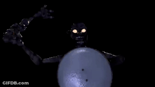 Glowing Electrical Wires In Dark Room GIF
