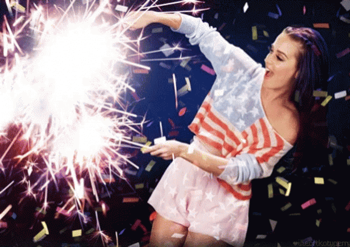 Glowing Firework Katy Perry GIF