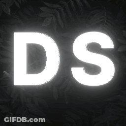 Glowing Letter Ds In The Dark GIF