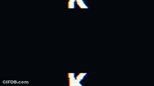 Glowing Letter K In The Dark GIF