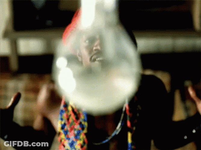 Glowing Light Bulb Explosion GIF