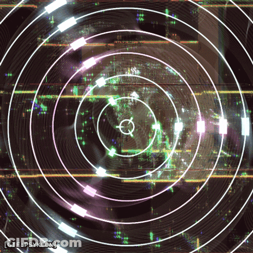 Glowing Light Spiral Loop Hole GIF
