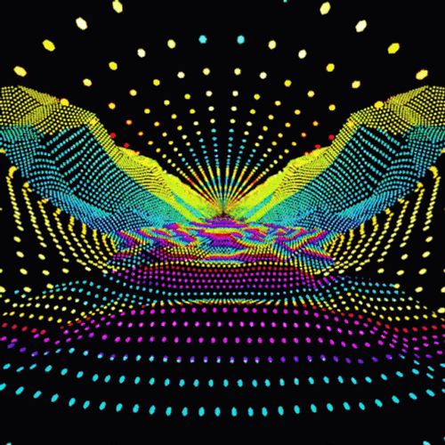 Glowing Mountains Optic GIF