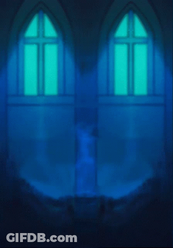 Glowing Object On Blue Background GIF