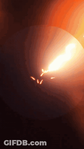 Glowing Object With Sparks GIF