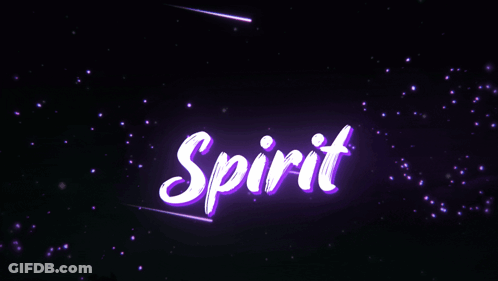 Glowing Purple Spirit Word GIF