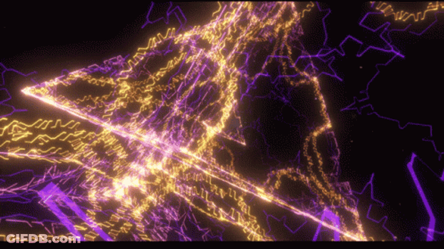 Glowing Pyramid Fractal GIF