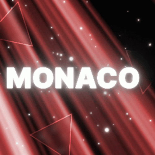 Glowing Red Bouncing Monaco GIF