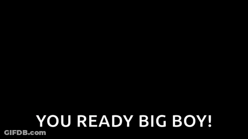 Glowing Scary Face Saying You Ready Big Boy GIF