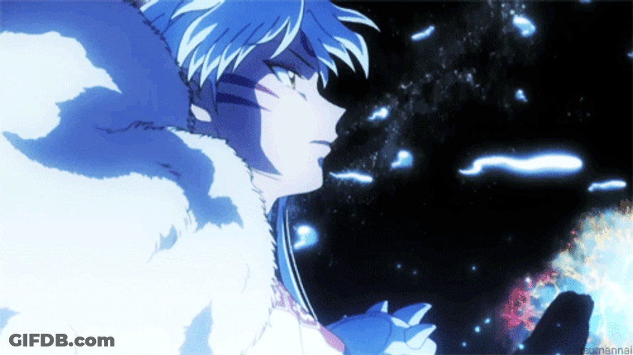 Glowing Sesshomaru Emotional GIF