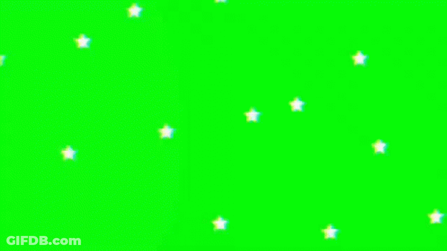 Glowing Star On Green Wall GIF