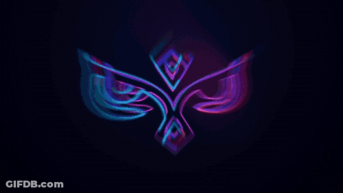 Glowing Symbol On Pink Background GIF