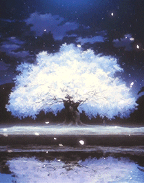 Glowing Tree Aesthetic PFP GIF