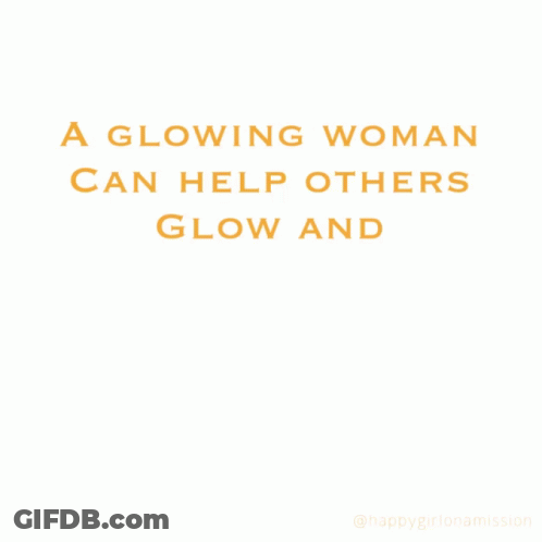 Glowing Woman Helping Others Glow GIF