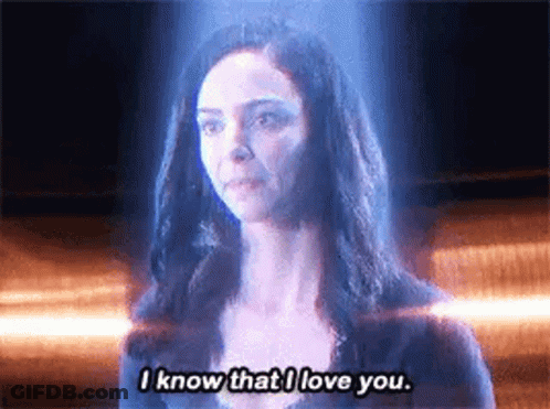 Glowing Woman Saying I Love You GIF