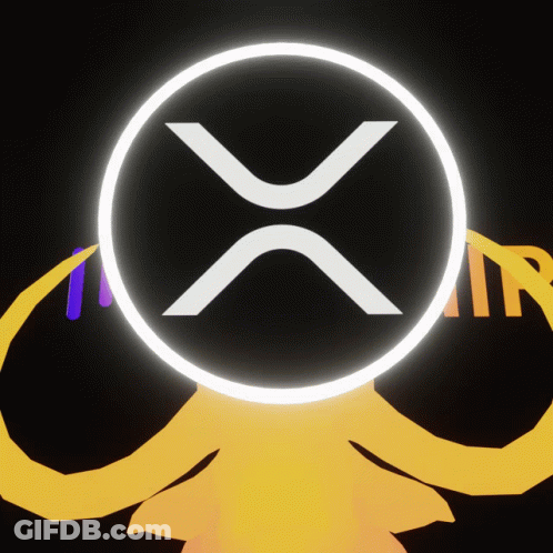 Glowing X In Circle On Yellow Background GIF