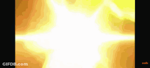 Glowing Yellow And Orange Computer Screen With White Border GIF